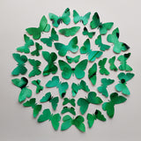 Emerald Butterflies- unframed