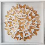 Golden Butterflies- framed Small